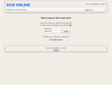 Tablet Screenshot of icceonline.cl